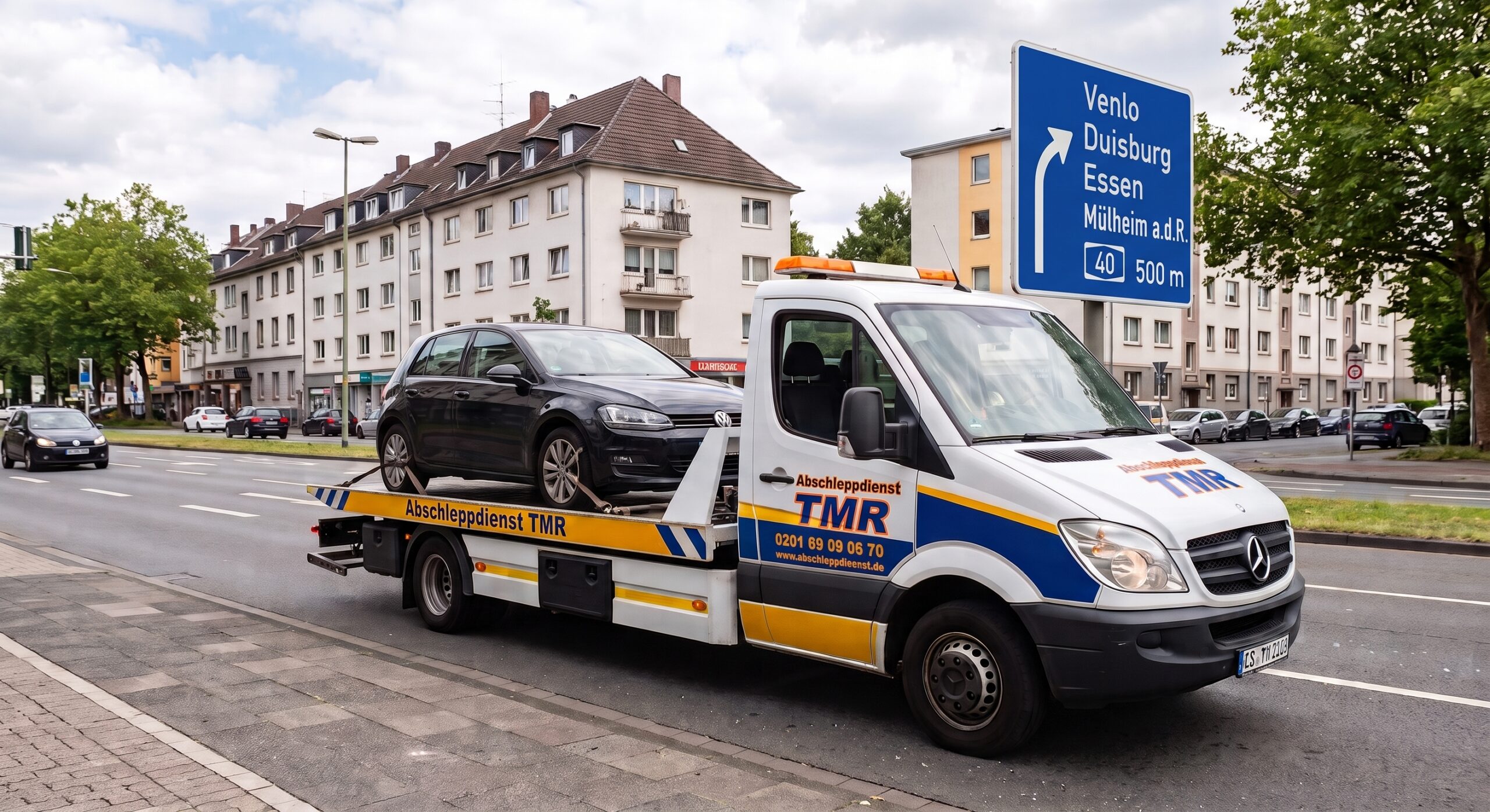 Abschleppdienst TMR im Einsatzgebiet Essen, Mülheim, Duisburg und Ruhrgebiet